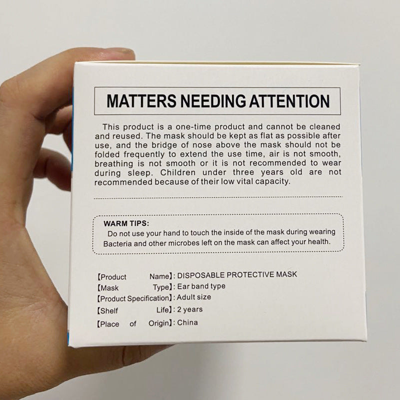 Disposable mask box