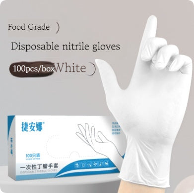 Disposable Nitrile Gloves for Cleaning Staff – 100 Pack