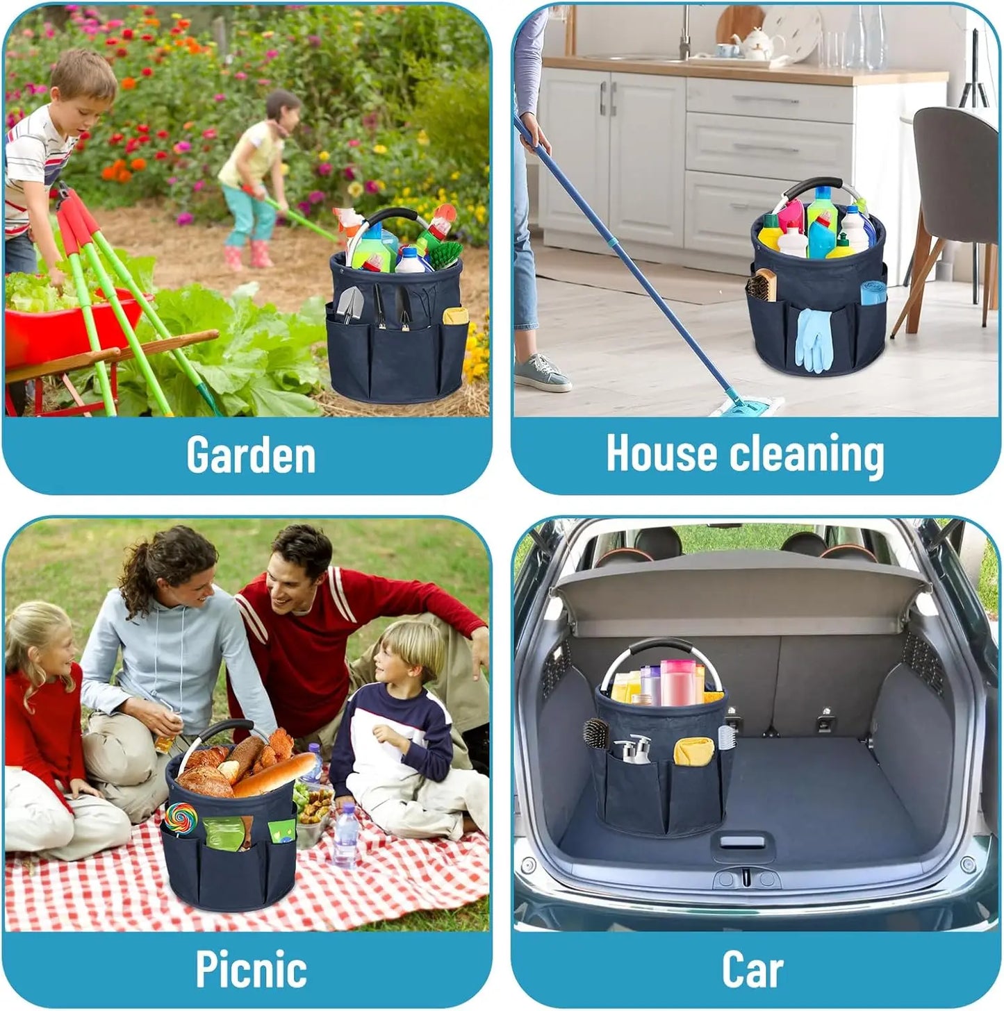 Portable Cleaning Caddy Bucket