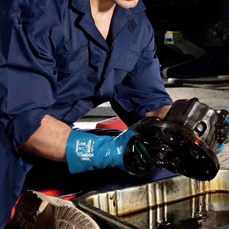 Heavy-Duty Nitrile Work Gloves