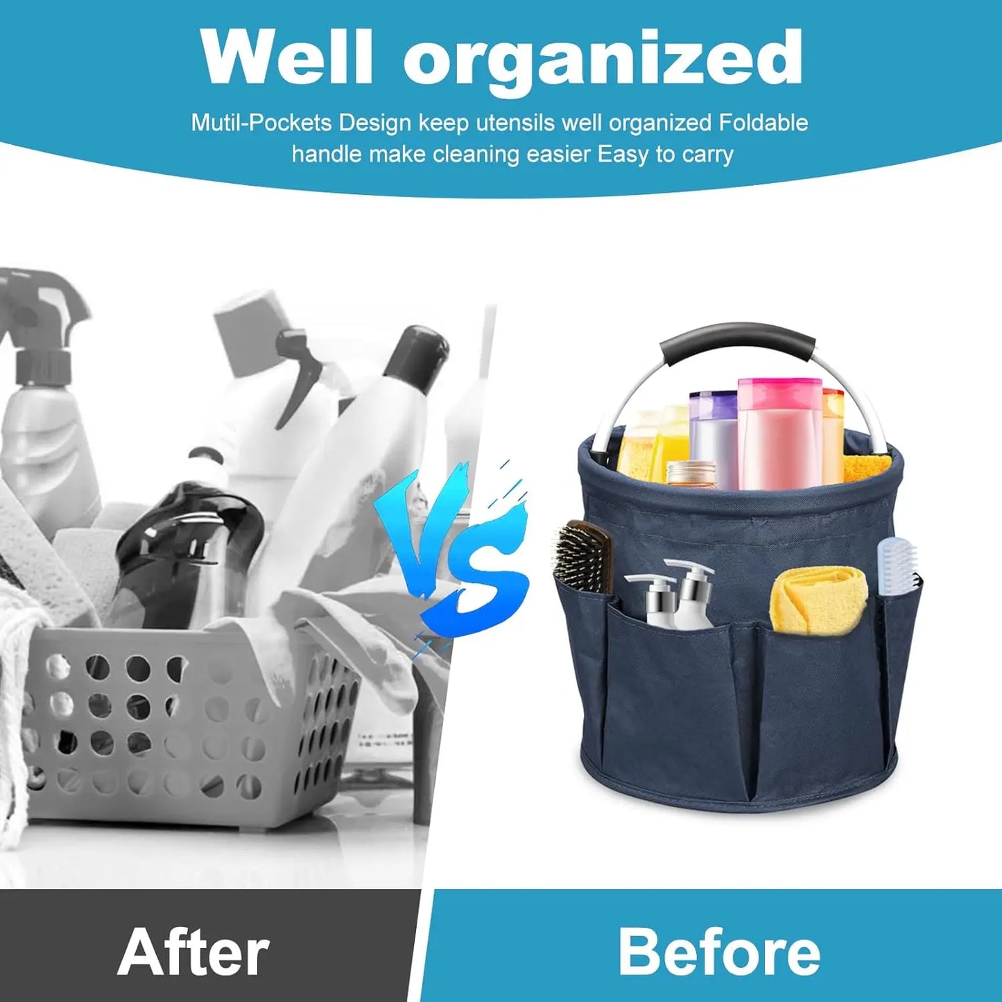 Portable Cleaning Caddy Bucket