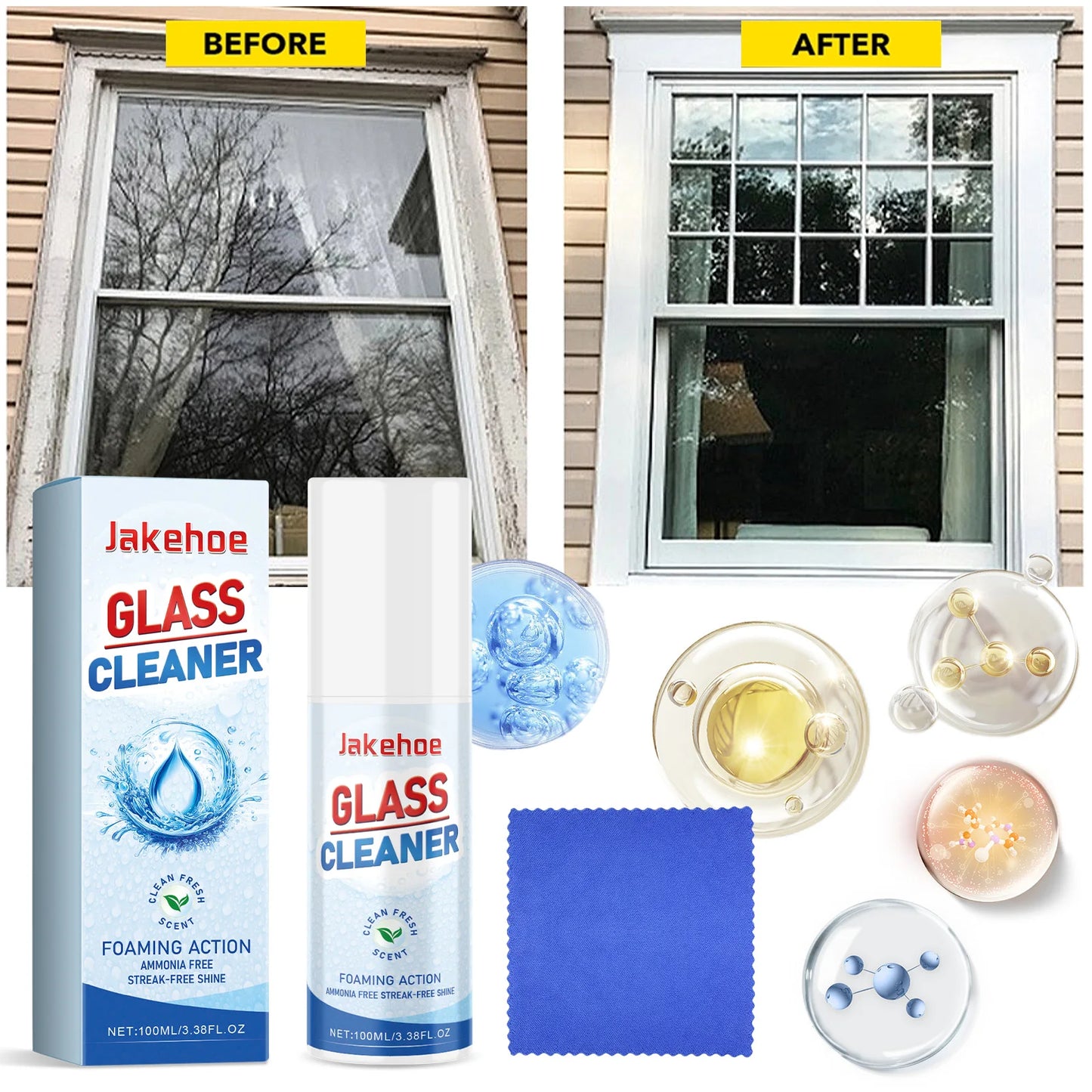 Professional Glass Cleaner Set