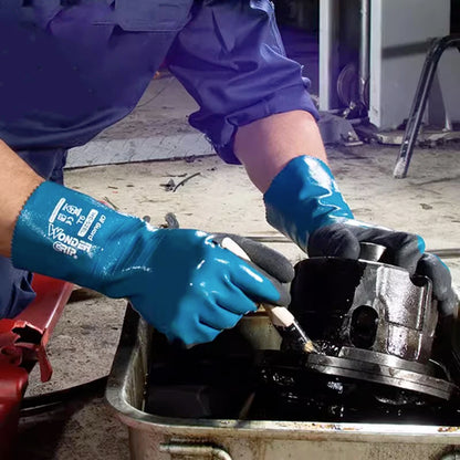 Heavy-Duty Nitrile Work Gloves