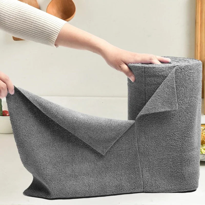 Reusable Microfiber Cleaning Wipe Roll